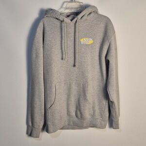 Nelk Boys Gray Full Send Graphic Streetwear Kangaroo Pocket Fleece Lined Unisex